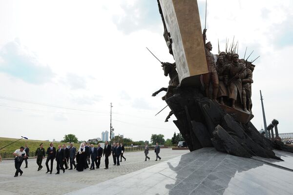 Monument aux héros de la Première Guerre mondiale sur le Mont Poklonnaïa  de Moscou - Sputnik Afrique
