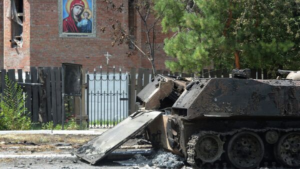 Ukraine: Chakhtersk après les raids de l'armée pro-Kiev - Sputnik Afrique