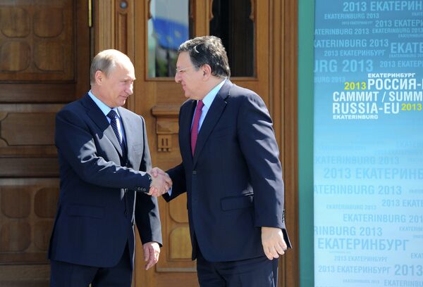 Vladimir Poutine et José Manuel Barroso (Archives) - Sputnik Afrique