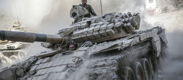 Сирийская армия в пригороде Дамаска Сирийская армия в пригороде Дамаска - Sputnik Afrique