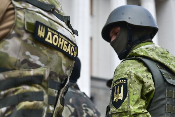 Des combattants du bataillon Donbass Des combattants du bataillon Donbass - Sputnik Afrique