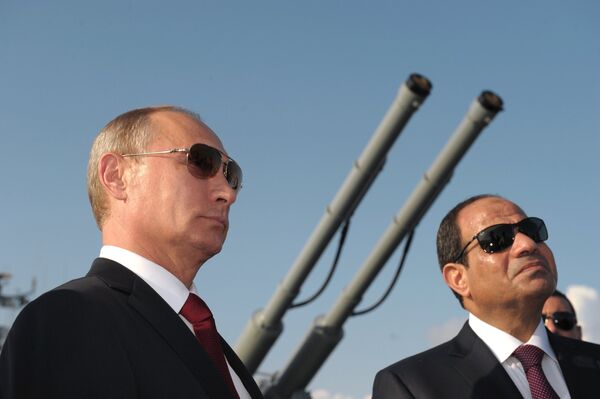 Vladimir Poutine et  Abdel Fattah al-Sissi - Sputnik Afrique
