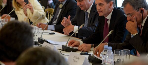 Sergueï Narychkine, président de la Douma, en visite à Paris Sergueï Narychkine, président de la Douma, en visite à Paris - Sputnik Afrique