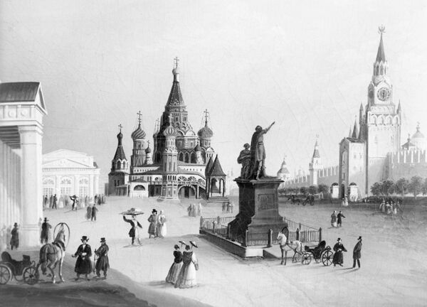 Place Rouge de Moscou au XIXe siècle - Sputnik Afrique