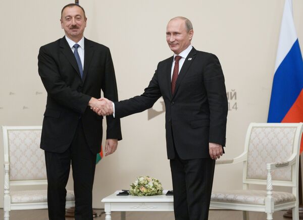Ilham Aliev et Vladimir Poutine - Sputnik Afrique