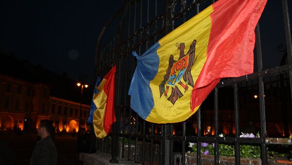 Флаги Румынии и Молдовы - Sputnik Afrique