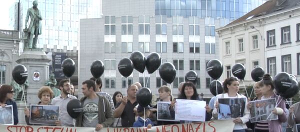 Une manifestation en hommage aux victimes d’Odessa à Bruxelles - Sputnik Afrique