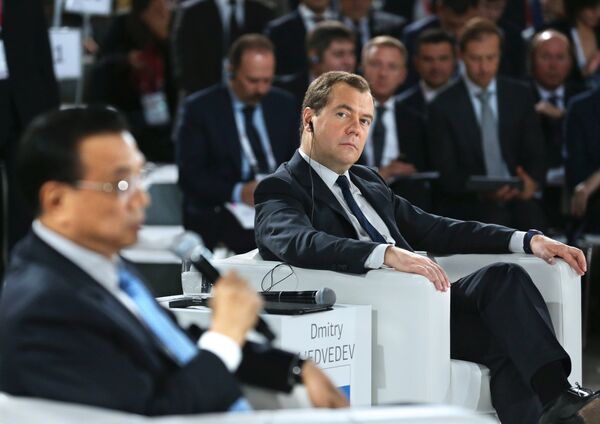 Li Keqiang et Dmitri Medvedev - Sputnik Afrique