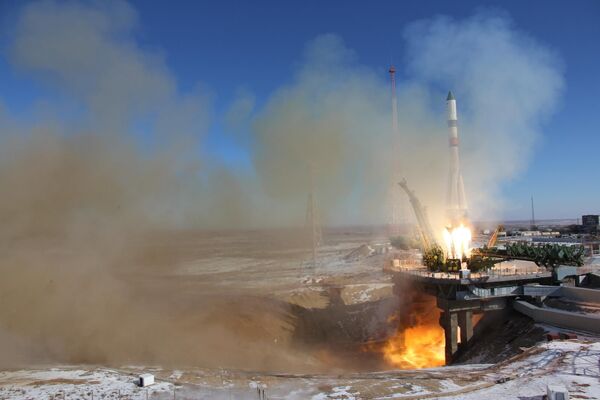 Le lanceur russe Soyouz-2.1a décolle vers l'ISS - Sputnik Afrique