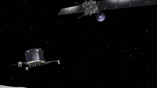 Зонд Rosetta развертывает посадочный модуль Philae на комете - Sputnik Afrique