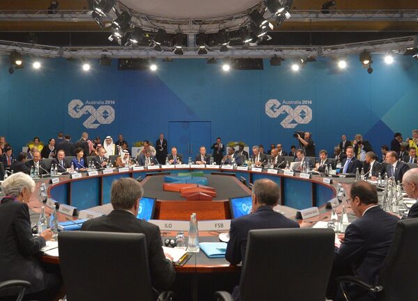 Sommet du G20:  rencontre informelle des chefs de délégation à Brisbane - Sputnik Afrique