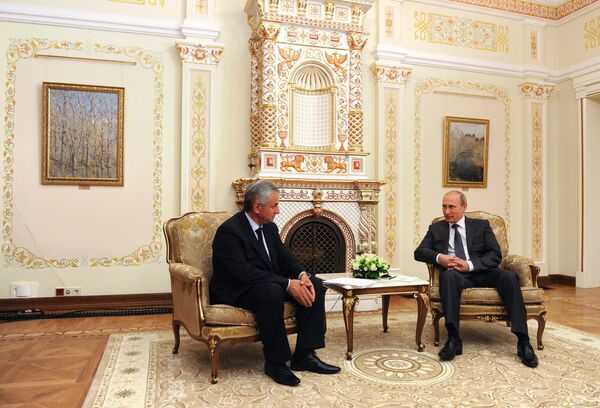 Président abkhaz Raoul Khadjimba et président russe Vladimir Poutine (Archives) - Sputnik Afrique