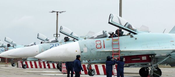 Des chasseurs russes déployés en Crimée - Sputnik Afrique