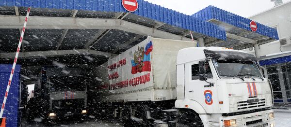 Le 8e convoi humanitaire russe pour le Donbass - Sputnik Afrique