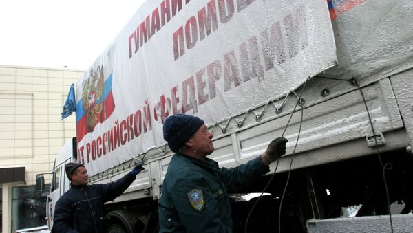 Donbass: nouveau convoi d'aide humanitaire russe (MSU) - Sputnik Afrique