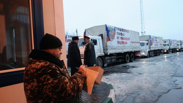 Ukraine: le 9e convoi humanitaire russe est arrivé au Donbass - Sputnik Afrique