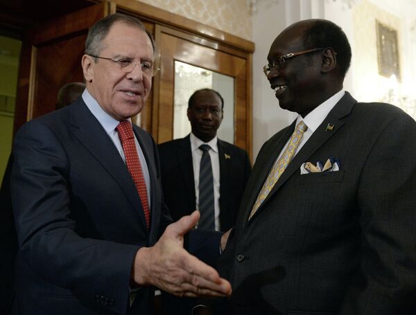 Sergueï Lavrov et Benjamin Barnaba à Moscou - Sputnik Afrique