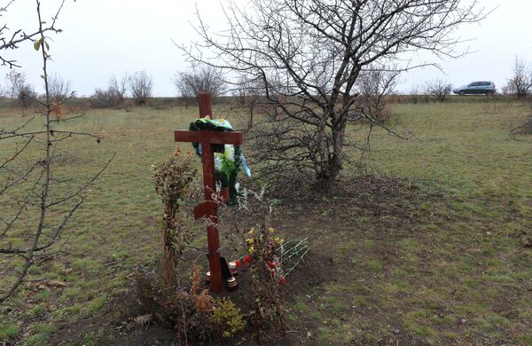 Lieu de la mort du photojournaliste de Rossiya Segodnya Andrei Stenin dans la région de Donetsk - Sputnik Afrique