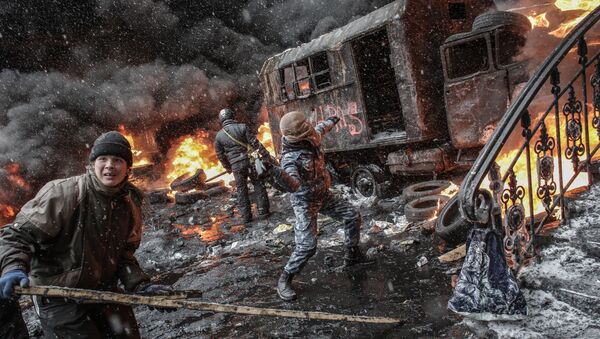 Affrontements dans le centre de Kiev (Archives) - Sputnik Afrique
