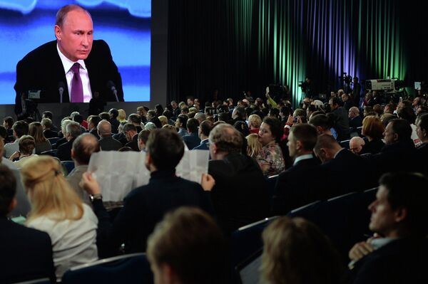 Grande conférence de presse de Vladimir Poutine - Sputnik Afrique