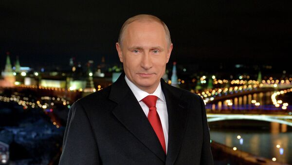 Новогоднее обращение президента РФ В.Путина - Sputnik Afrique