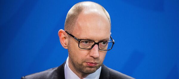 Премьер-министр Украины Арсений Яценюк во время визита в Берлин. 7 января 2014 - Sputnik Afrique