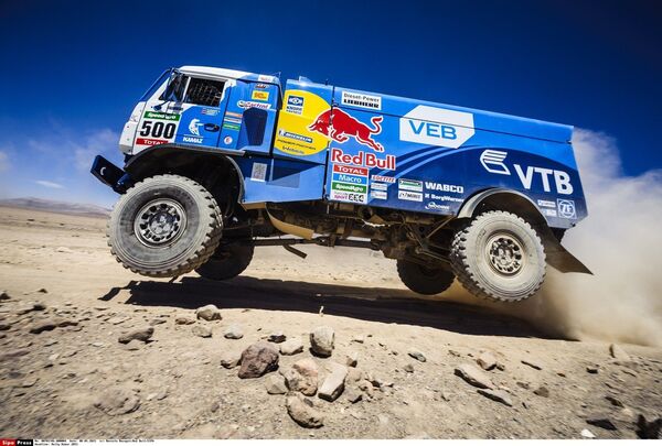Les camions russes Kamaz au rallye Dakar 2015 - Sputnik Afrique