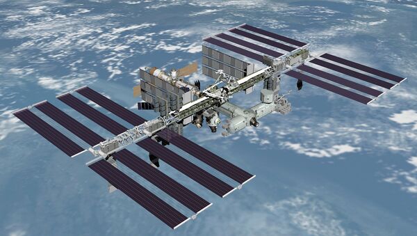 Международная космическая станция на изображении, полученном с космического челнока Endeavour - Sputnik Afrique
