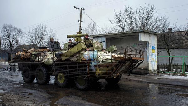 Militaires ukrainiens près de Donetsk - Sputnik Afrique