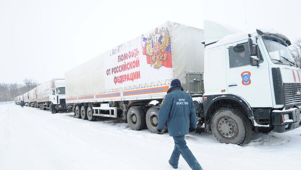 Donbass: un nouveau convoi humanitaire russe prend le départ - Sputnik Afrique