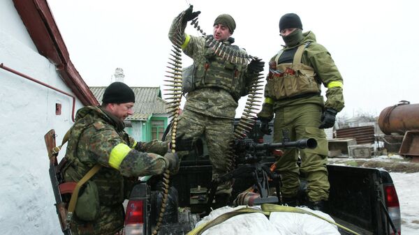 Soldats ukrainiens dans l'est de Ukraine - Sputnik Afrique